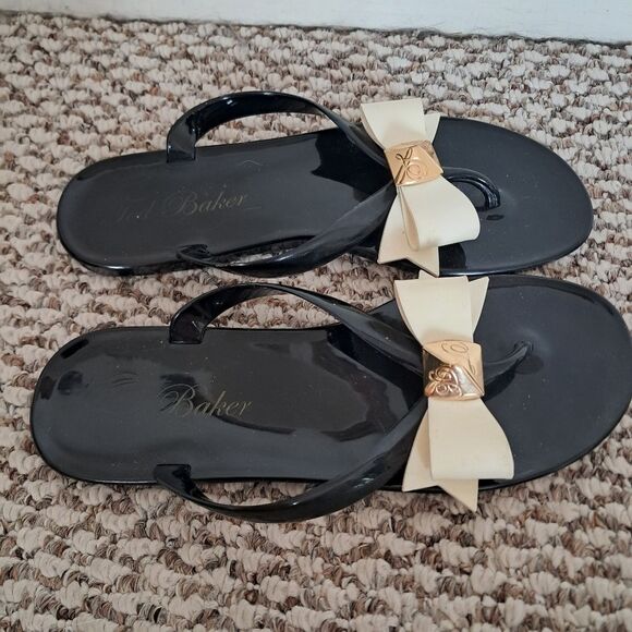 Ted Baker Sandals Flip Flops Women's UK 5 US 7 Bowtie Jelly Classic Designer - Picture 2 of 5